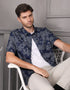 GAVYN R/FIT SHORT SLEEVE SHIRT (NAVY BLUE)